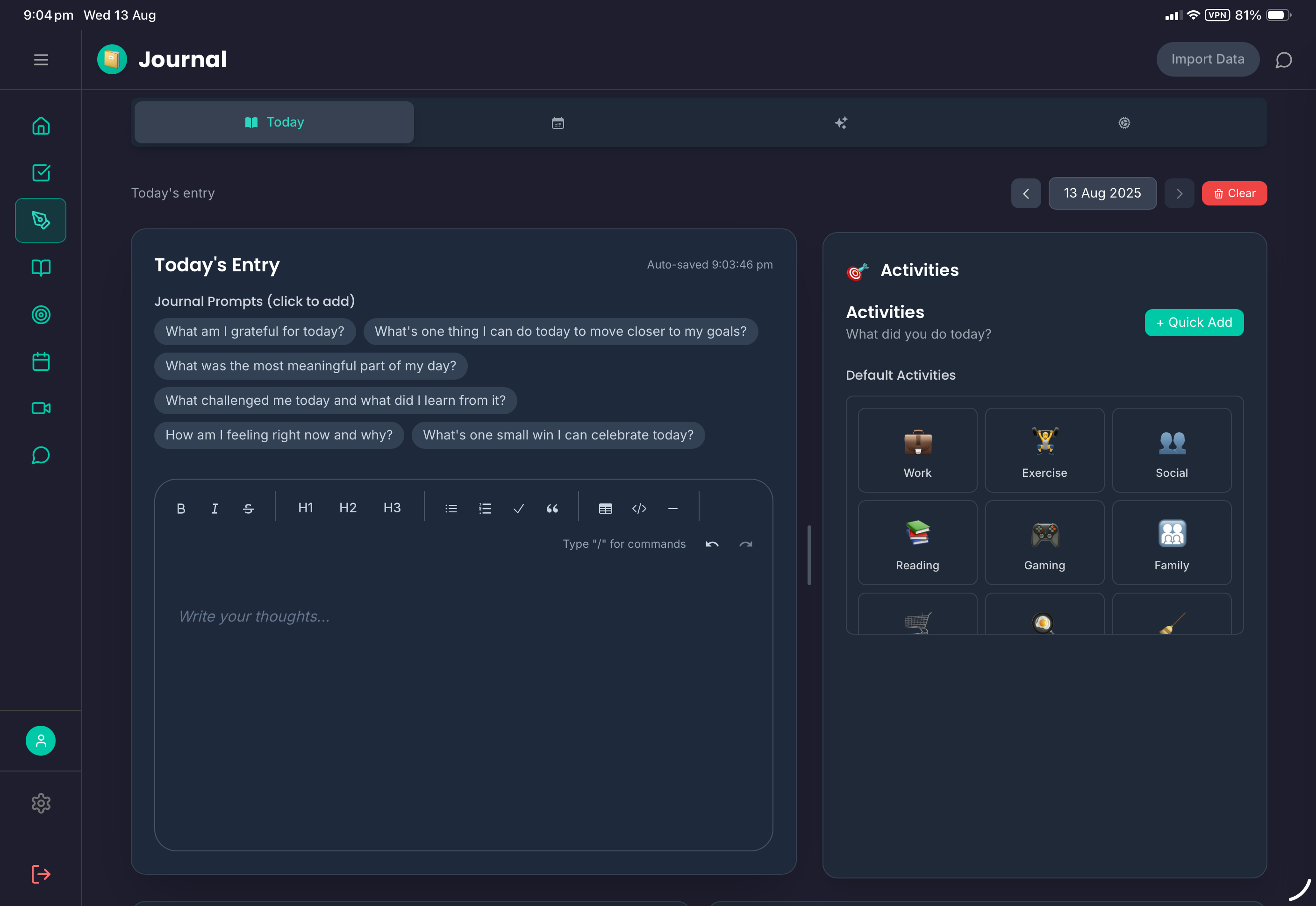 FloHub screenshot